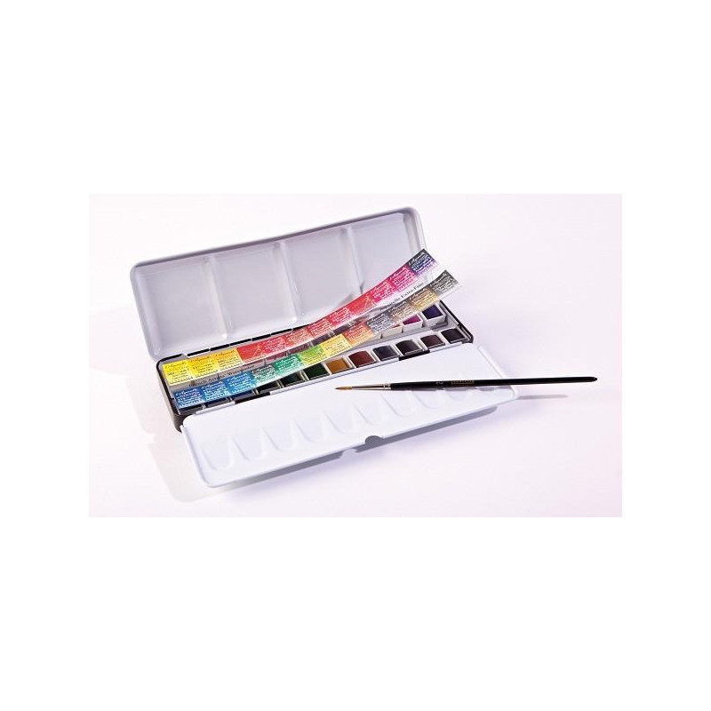 Boîte métal Sennelier 24  1/2 godets 
