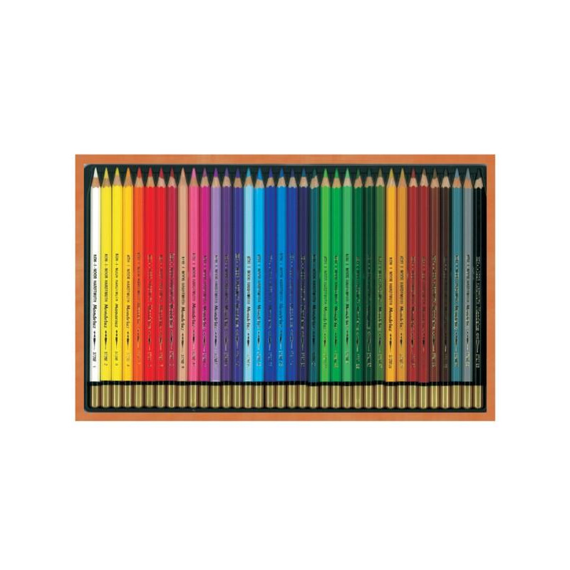 Coffret bois 36 crayons assortis Koh-I-Noor Mondeluz 