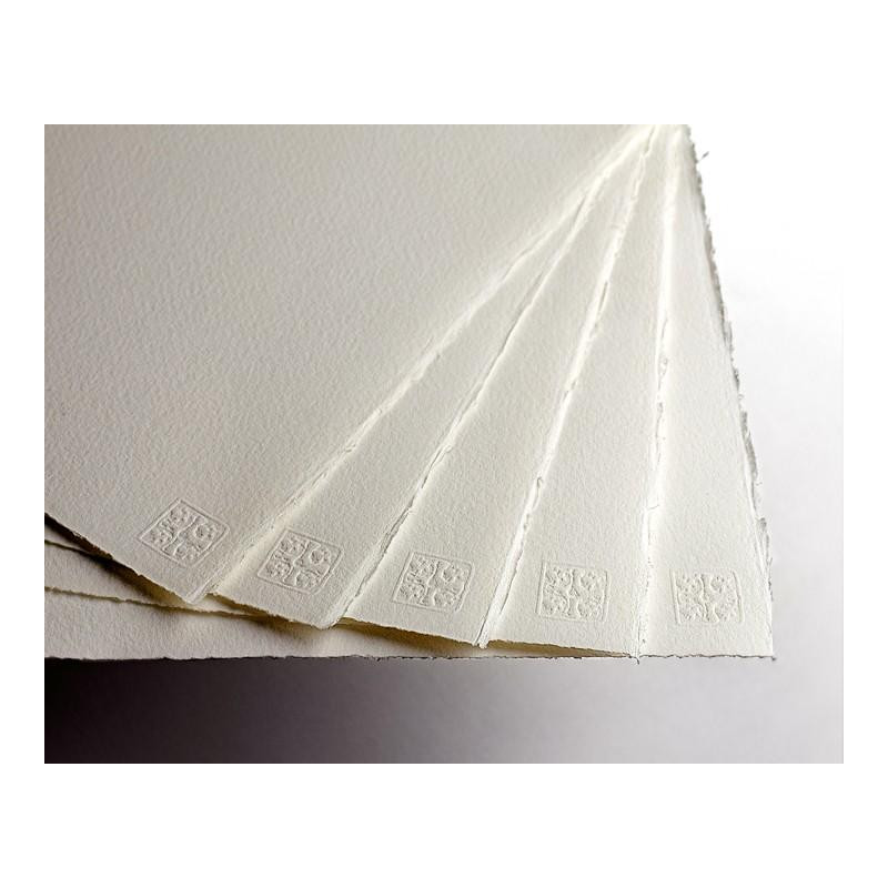 Feuilles Waterford 56x76 190g 10 f grain satiné extra blanc