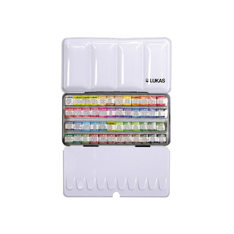 Boîte métal Lukas Aquarell 1862 48  1/2 godets 