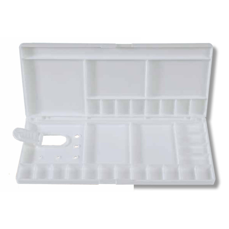 Palette plastique pliante grand format 29 godets 25x11,3cm