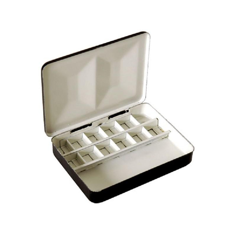 Boite aquarelle vide métal laqué 12 minis cases