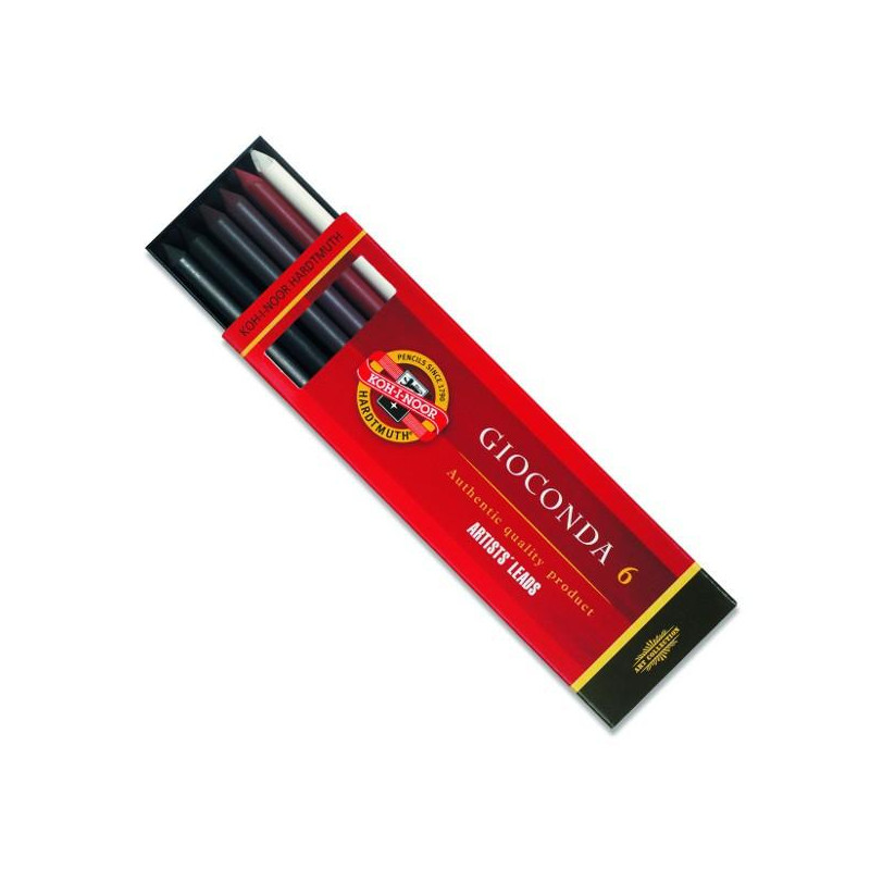 Etui de 6 mines Assorties Koh-I-Nor Ø 5,6mm teintes brunes
