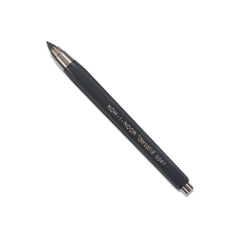Porte-mine corps triangulaire noir avec pince métal Koh-I-Nor Ø 5,6 mm