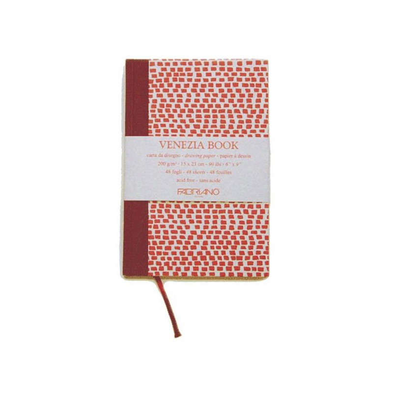 Carnet Fabriano Venezia  200g 48f 15 x 23 grain naturel
