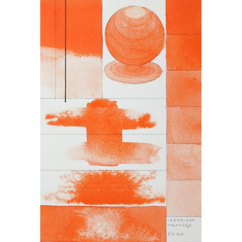Orange de Cadmium  Aquarelle Tube 11ml QoR