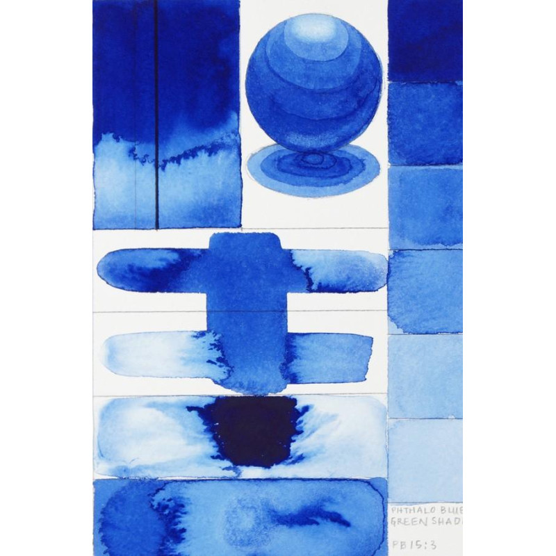 Bleu de phtalo (nuance verte)  Aquarelle Tube 11ml QoR