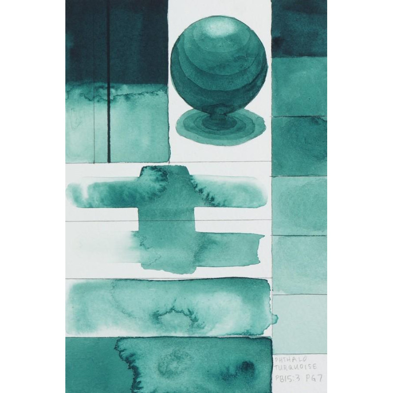 Turquoise de Phtalocyanine  Aquarelle Tube 11ml QoR