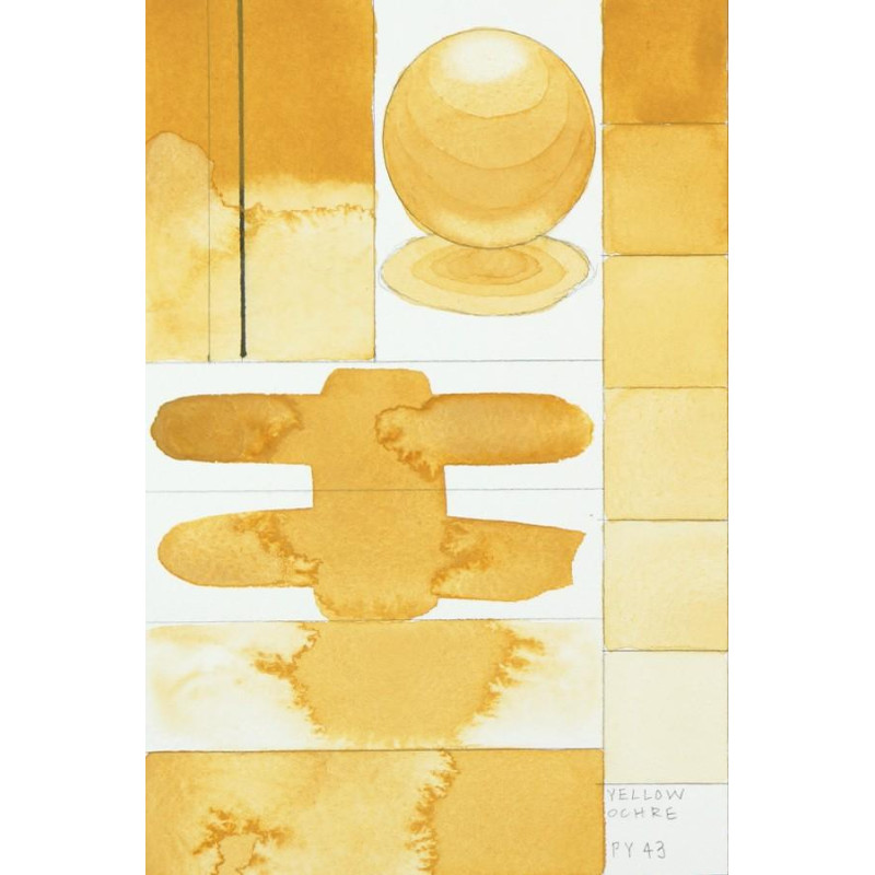 Ocre jaune (naturelle)  Aquarelle Tube 11ml QoR