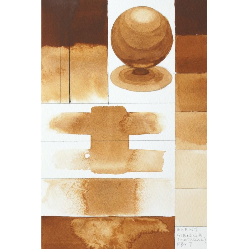 Terre de Sienne brûlée (naturelle)  Aquarelle Tube 11ml QoR