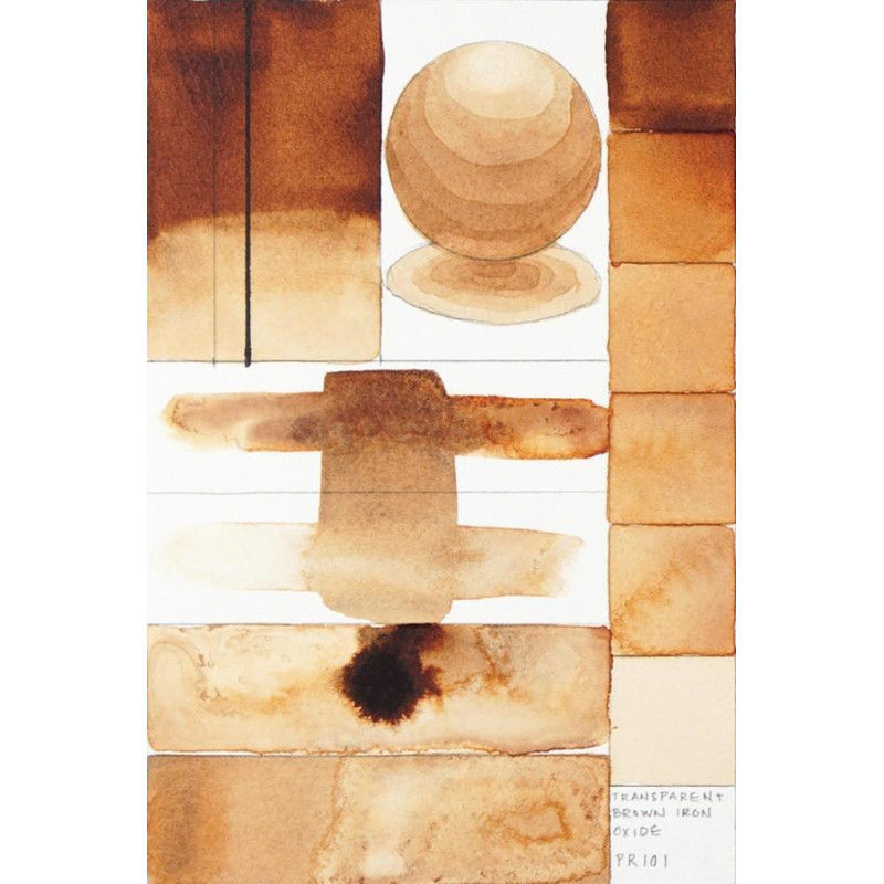 Oxyde brun transparent  Aquarelle Tube 11ml QoR