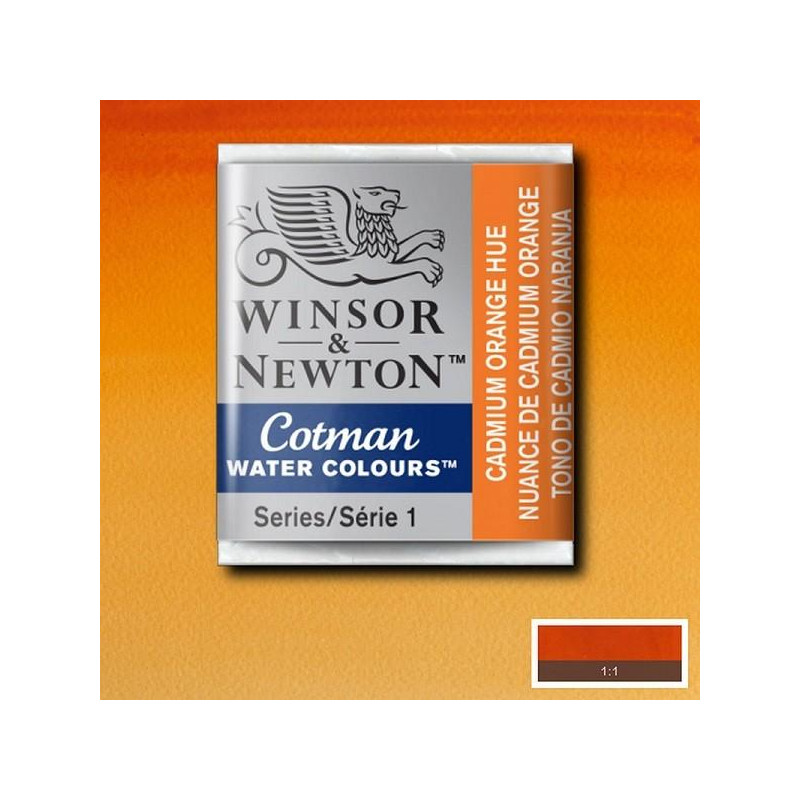 Nuance de cadmium orange  - Aquarelle ½ godet Cotman