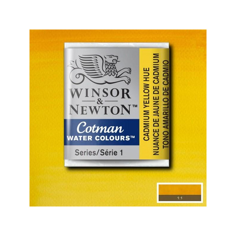Nuance de jaune de cadmium  - Aquarelle ½ godet Cotman