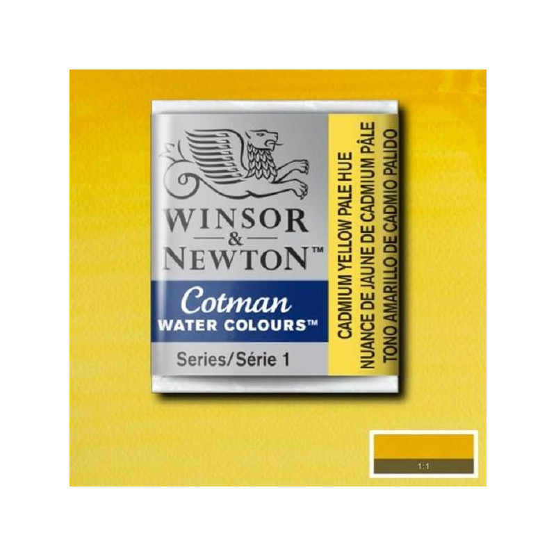 Nuance de jaune de cadmium pâle  - Aquarelle ½ godet Cotman