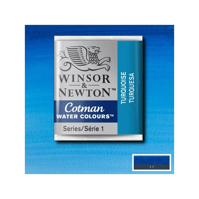Turquoise - Aquarelle ½ godet Cotman