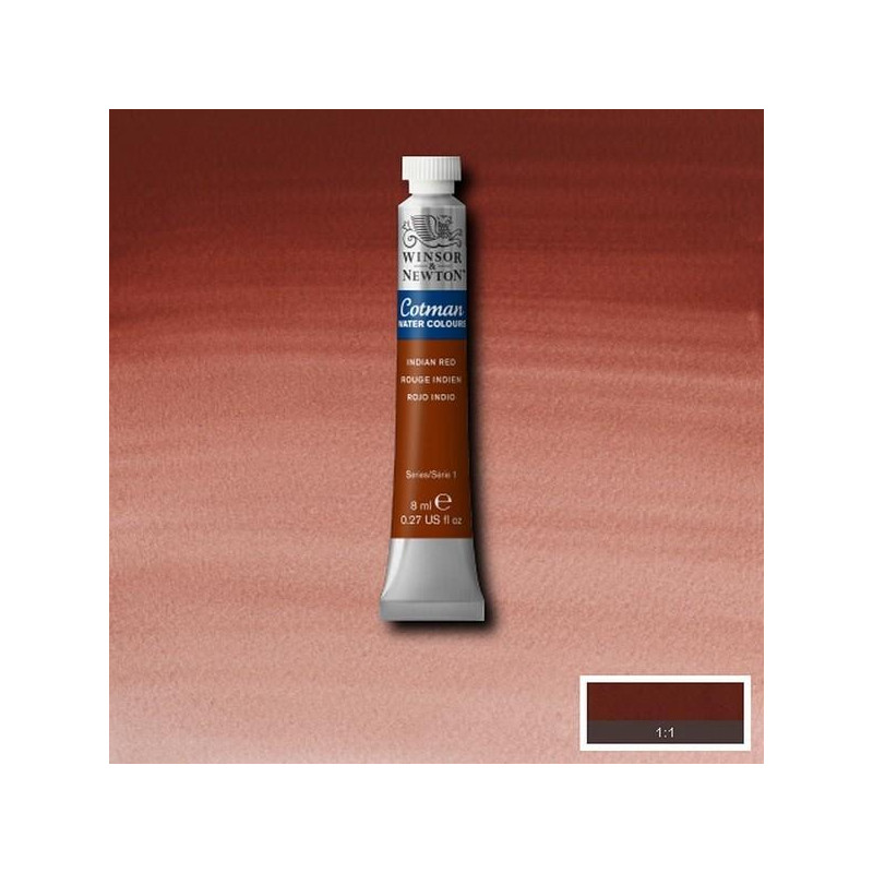 Rouge indien - Aquarelle tube 8 ml Cotman