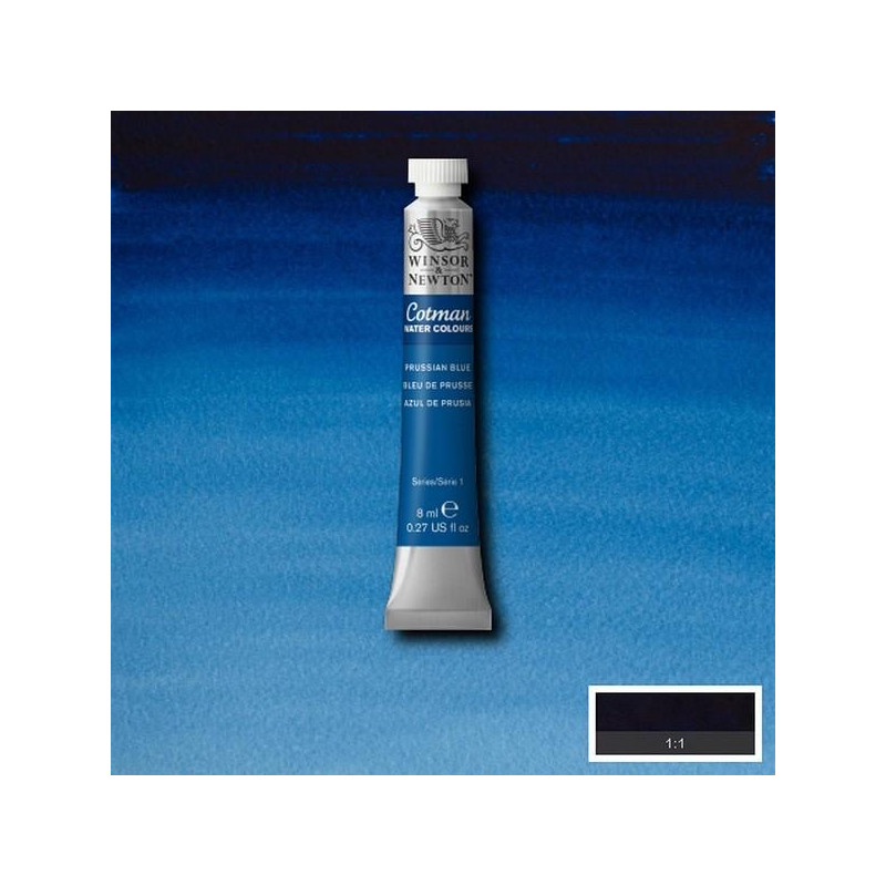 Bleu de Prusse  - Aquarelle tube 8 ml Cotman