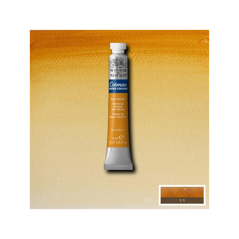 Terre de Sienne naturelle  - Aquarelle tube 8 ml Cotman