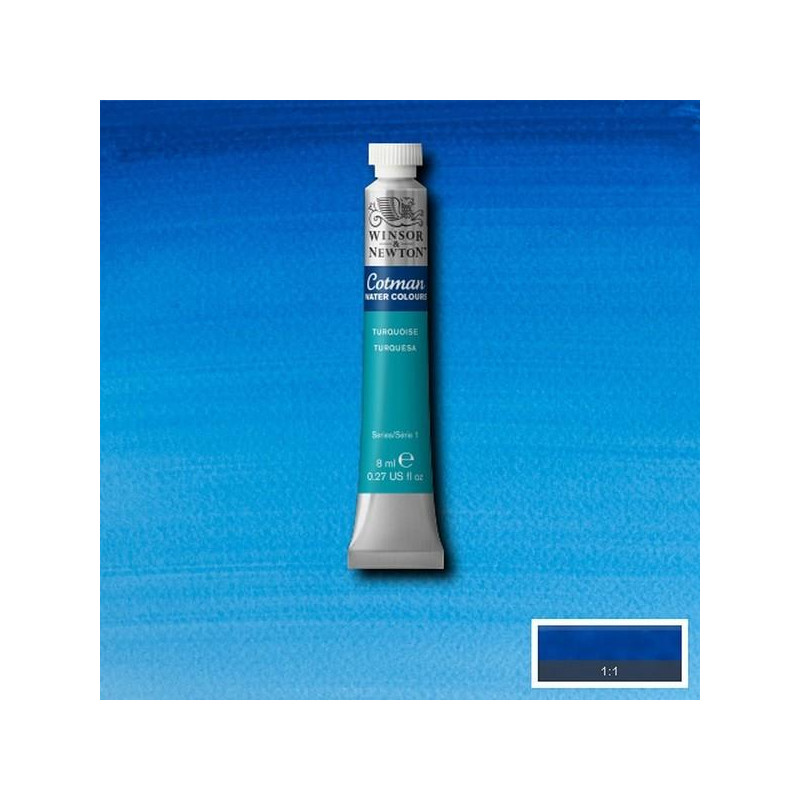 Turquoise  - Aquarelle tube 8 ml Cotman
