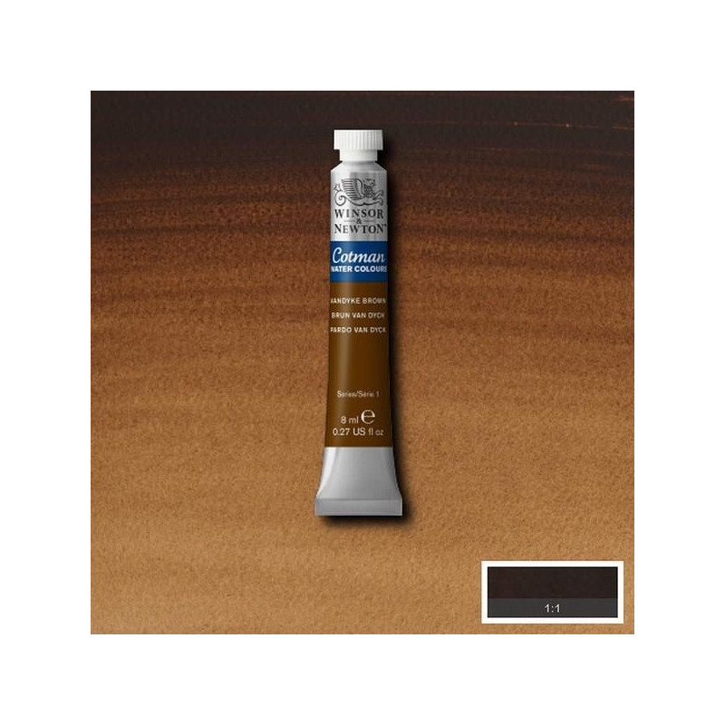 Brun Van Dyck - Aquarelle tube 8 ml Cotman