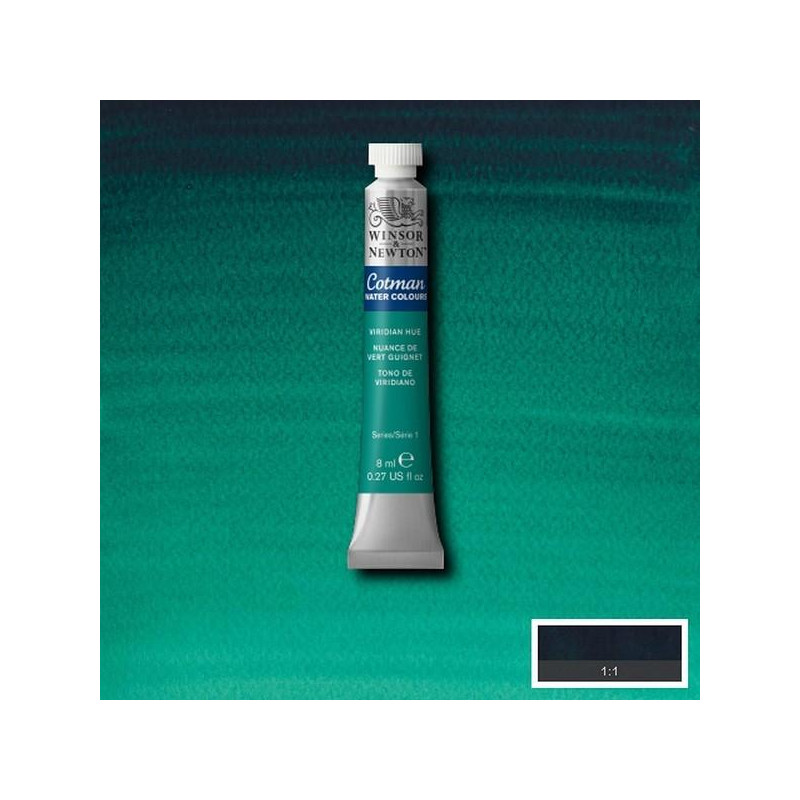 Nuance de Vert de Guignet  - Aquarelle tube 8 ml Cotman