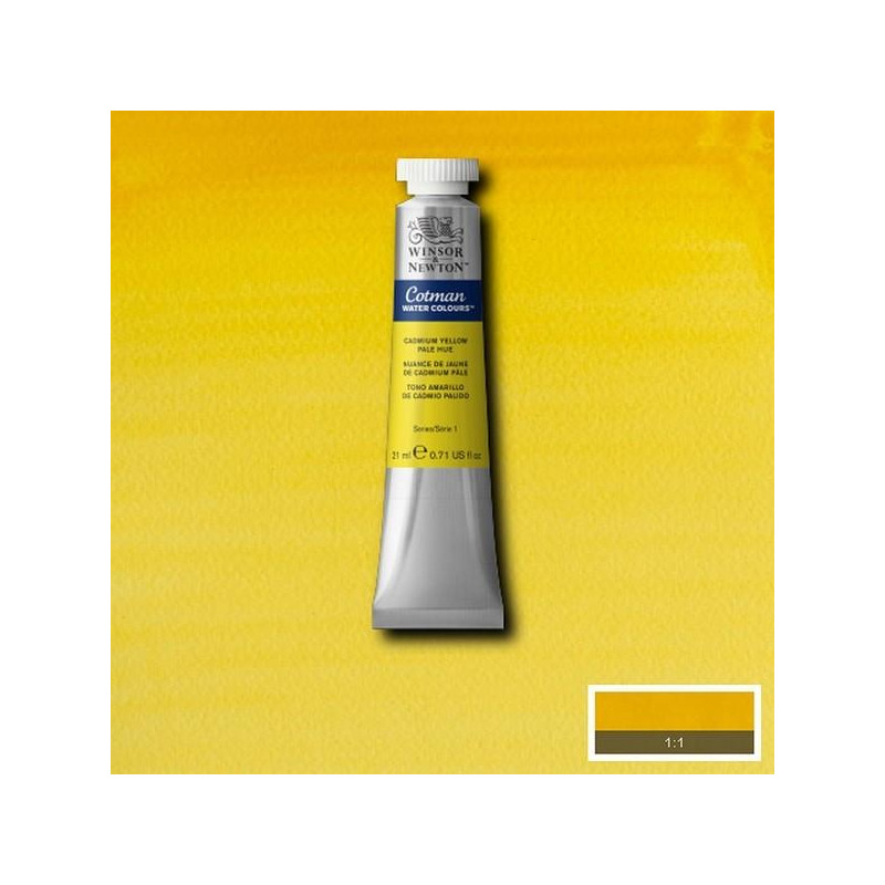 Nuance de jaune de cadmium pâle  - Aquarelle tube 21 ml Cotman