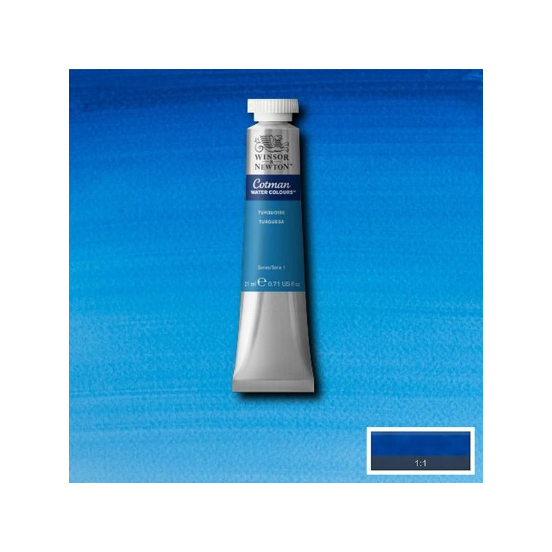 Turquoise  - Aquarelle tube 21 ml Cotman