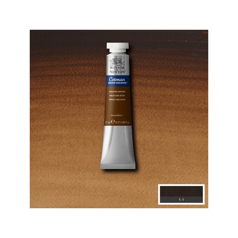 Brun Van Dyck  - Aquarelle tube 21 ml Cotman