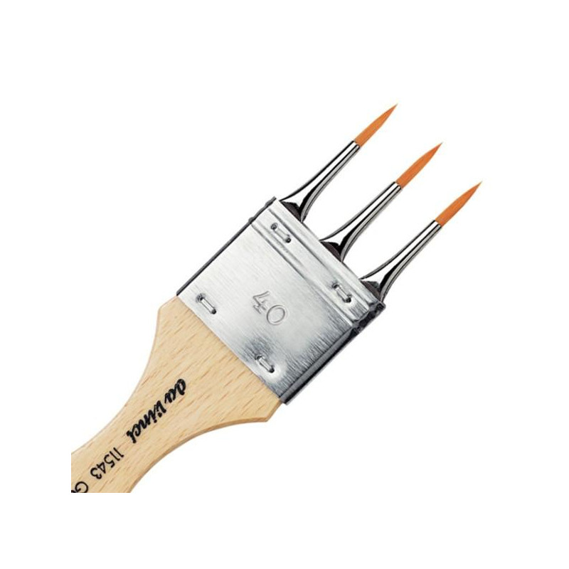 Pinceau multi-têtes série 11543 Da Vinci 80 – 8 pointes