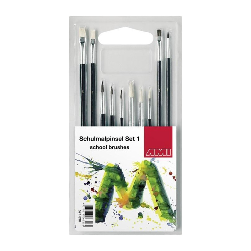 Set de 10 pinceaux étude