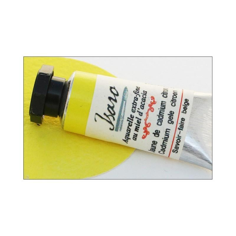 Jaune de cadmium citron - Aquarelle extra-fine tube 7ml Isaro