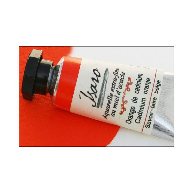 Orange de cadmium - Aquarelle extra-fine tube 7ml Isaro