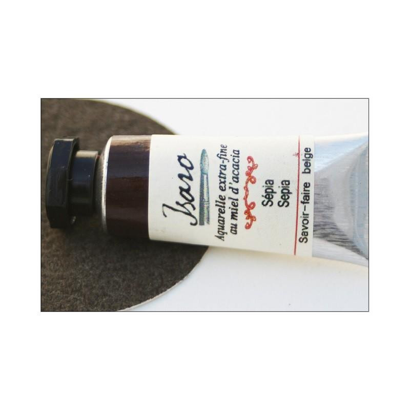 Sépia - Aquarelle extra-fine tube 7ml Isaro