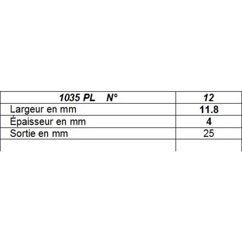 Pinceau de poche plat imitation martre série 1035PL Léonard n°12