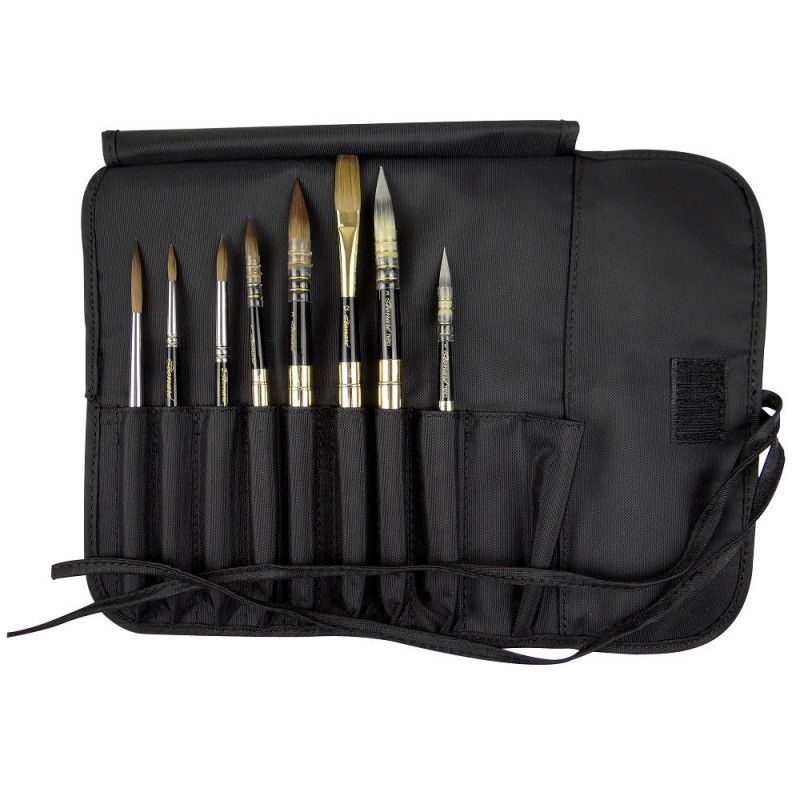 Trousse des 8 pinceaux de voyage Léonard