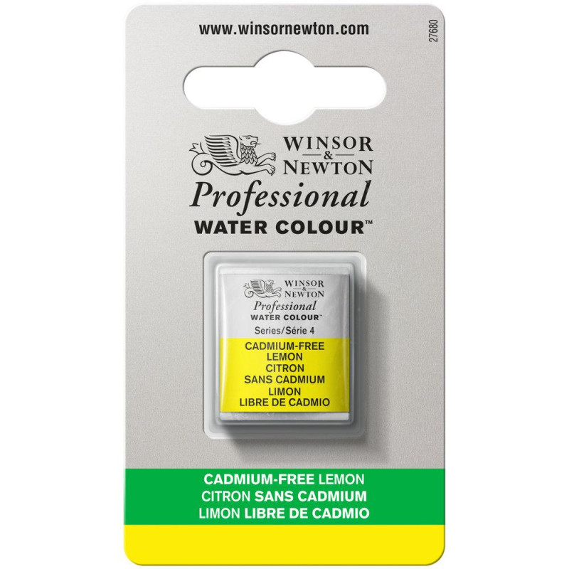 Citron sans cadmium - Aquarelles 1/2 Godet Winsor & Newton