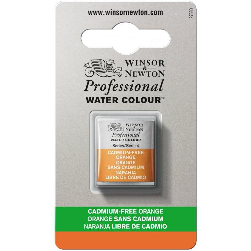 Orange sans cadmium - Aquarelles 1/2 Godet Winsor & Newton