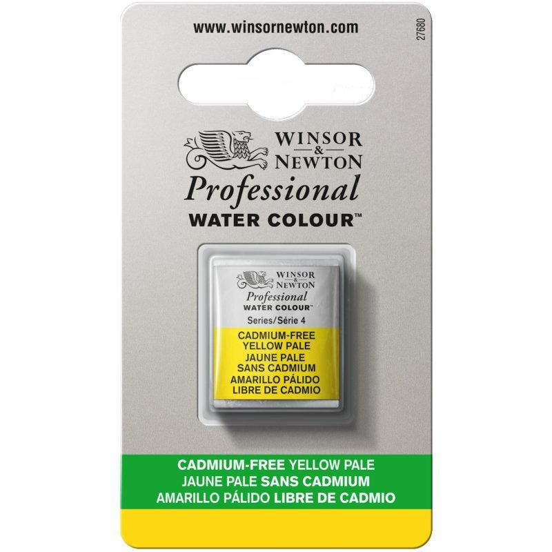 Jaune pâle sans cadmium - Aquarelles 1/2 Godet Winsor & Newton