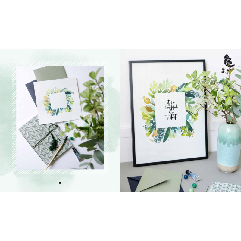 Fleurs à l'aquarelle, Une initiation, Marie Boudon