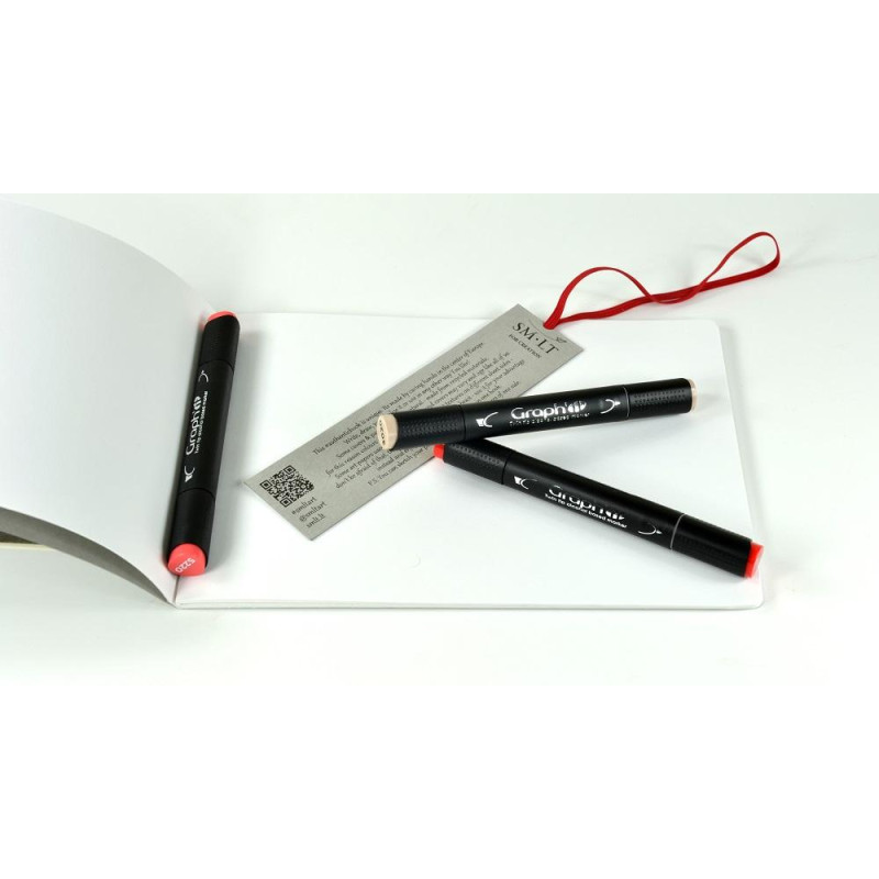 Carnet dessin bristol cousu SM-LT 18f 185g 17,6 x 24,5 paysage