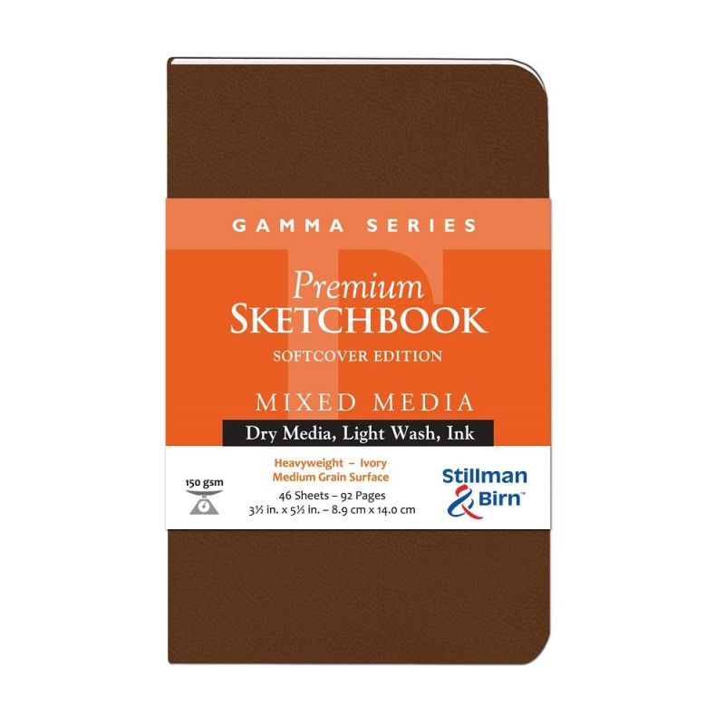 Carnet Stillman & Birn Gamma softcover 14x9 46f 150g vélin ivoire