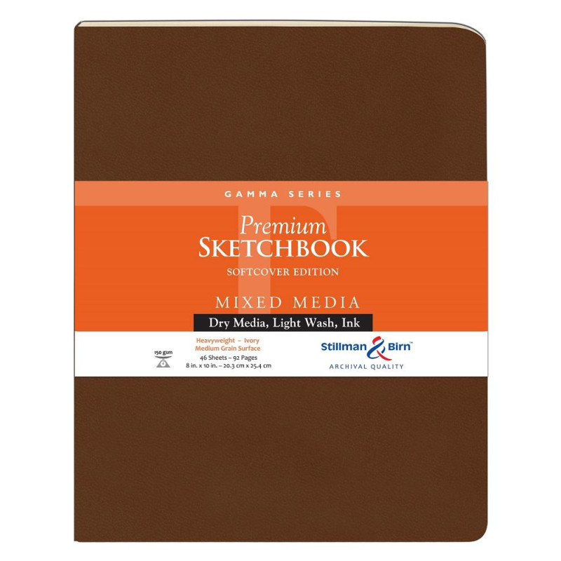Carnet Stillman & Birn Gamma softcover 25x20 46f 150g vélin ivoire portrait