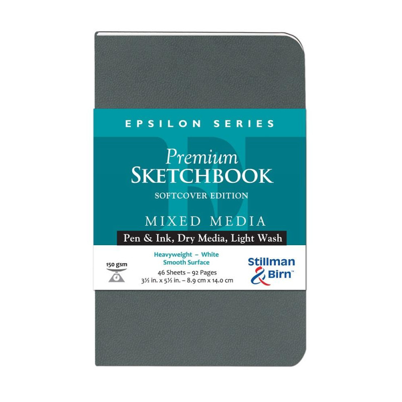 Carnet Stillman & Birn Epsilon softcover 14x9 46f 150g satiné portrait