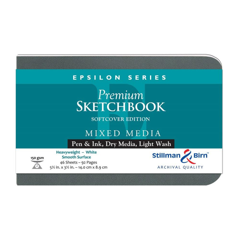 Carnet Stillman & Birn Epsilon softcover 9x14 46f 150g satiné paysage