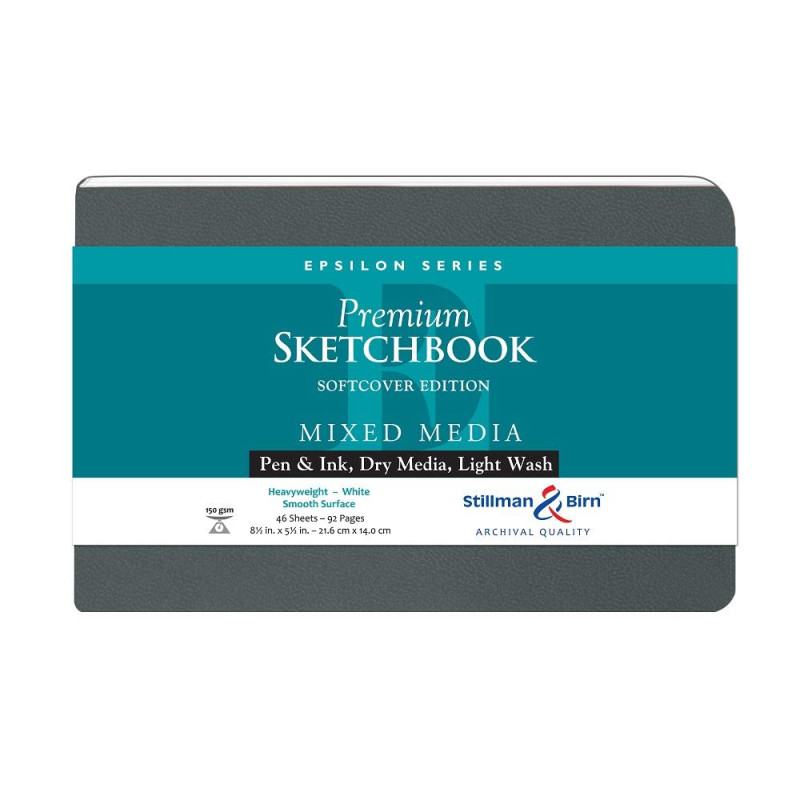 Carnet Stillman & Birn Epsilon softcover 14x21,6 46f 150g satiné paysage