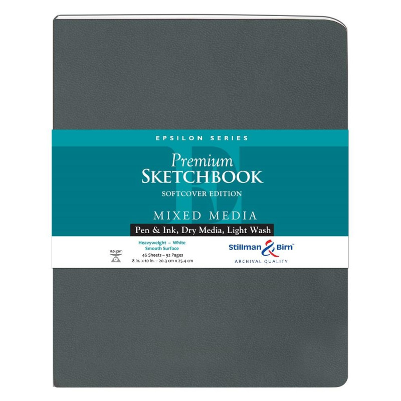 Carnet Stillman & Birn Epsilon softcover 25x20 46f 150g satiné portrait