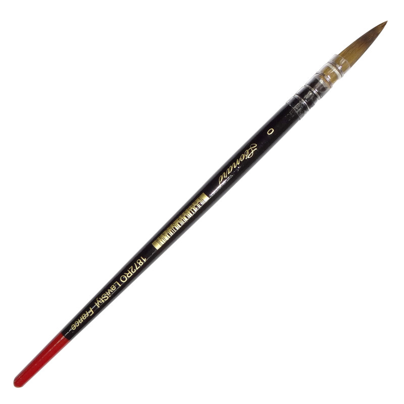 Pinceau à lavis pointe ronde Lavistyl série 1872RO Léonard n°3/0