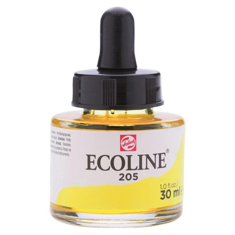 Jaune citron - Encre aquarelle Ecoline 30ml de Talens