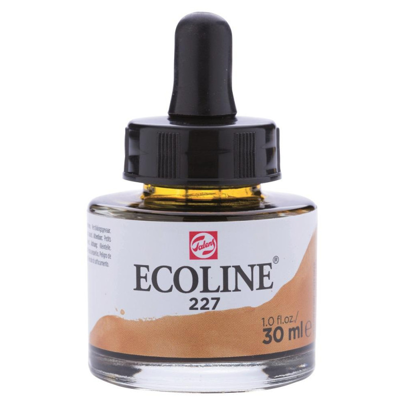 Ocre jaune - Encre aquarelle Ecoline 30ml de Talens