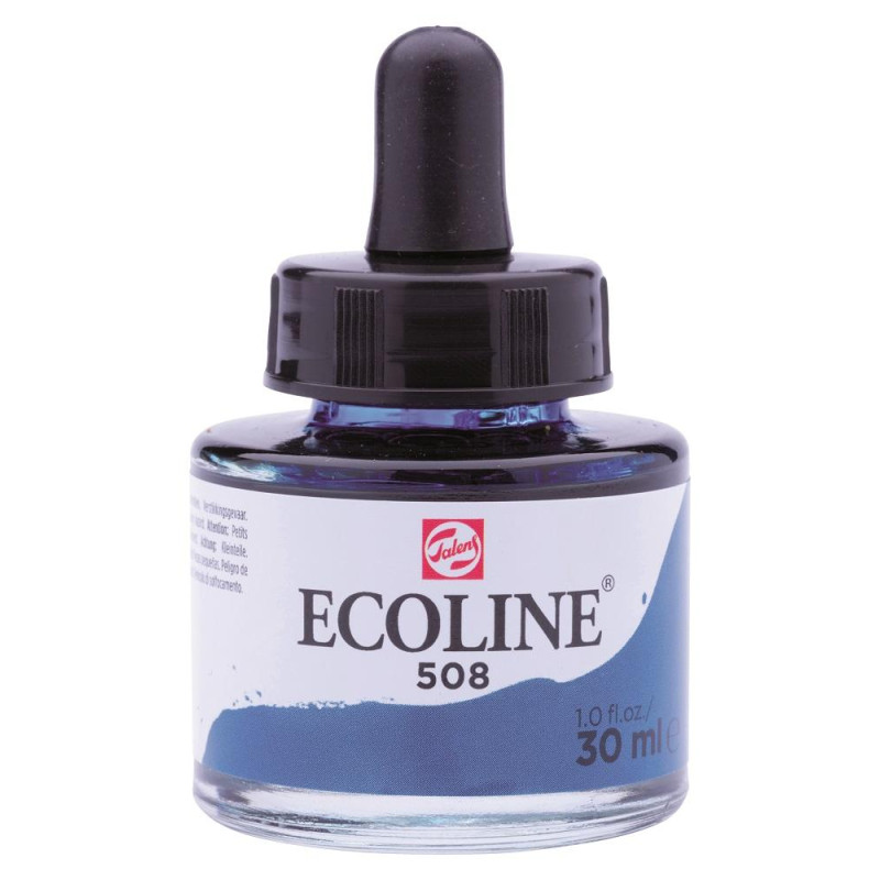 Bleu de Prusse - Encre aquarelle Ecoline 30ml de Talens